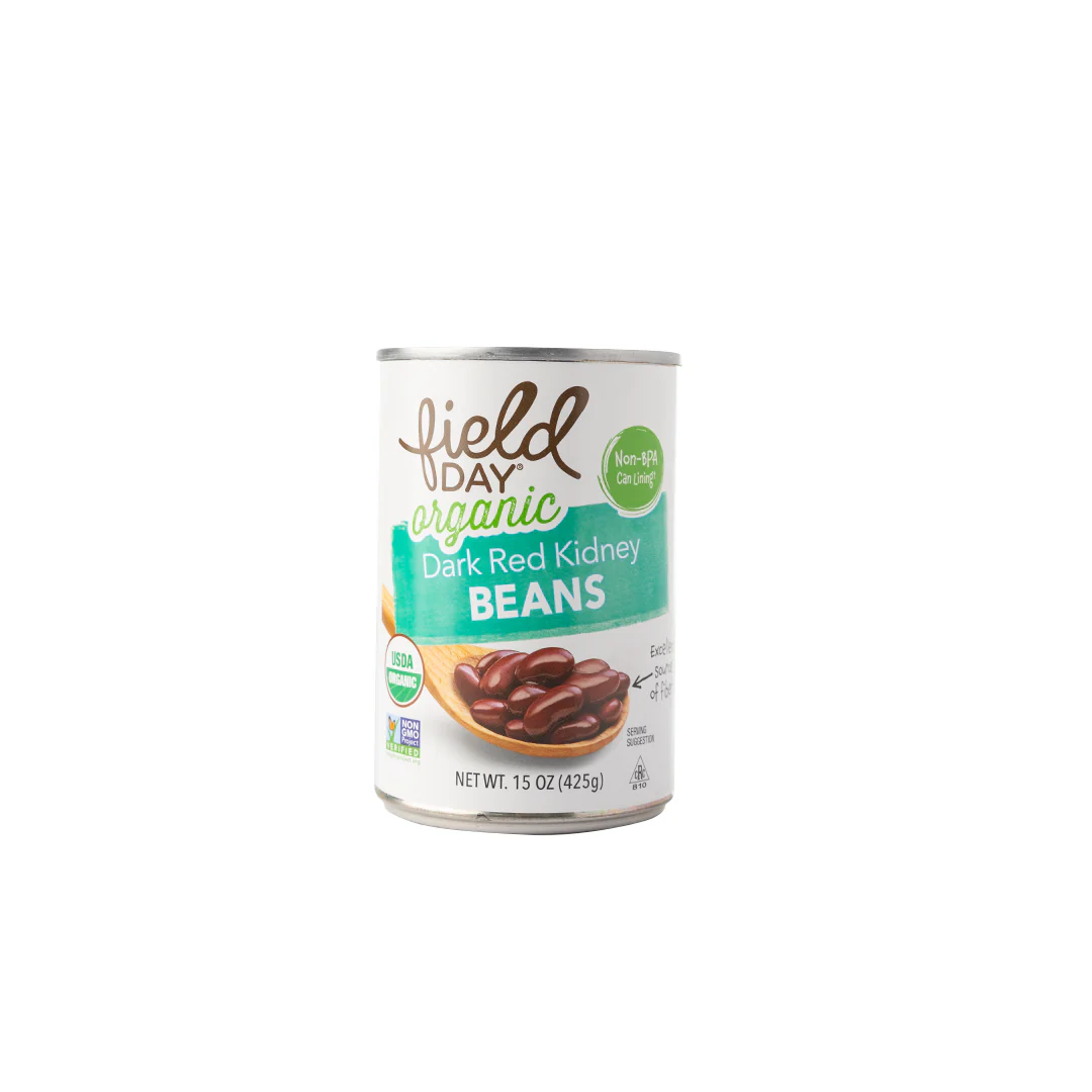 Field Day Organic Dark Red Kidney Beans 425g