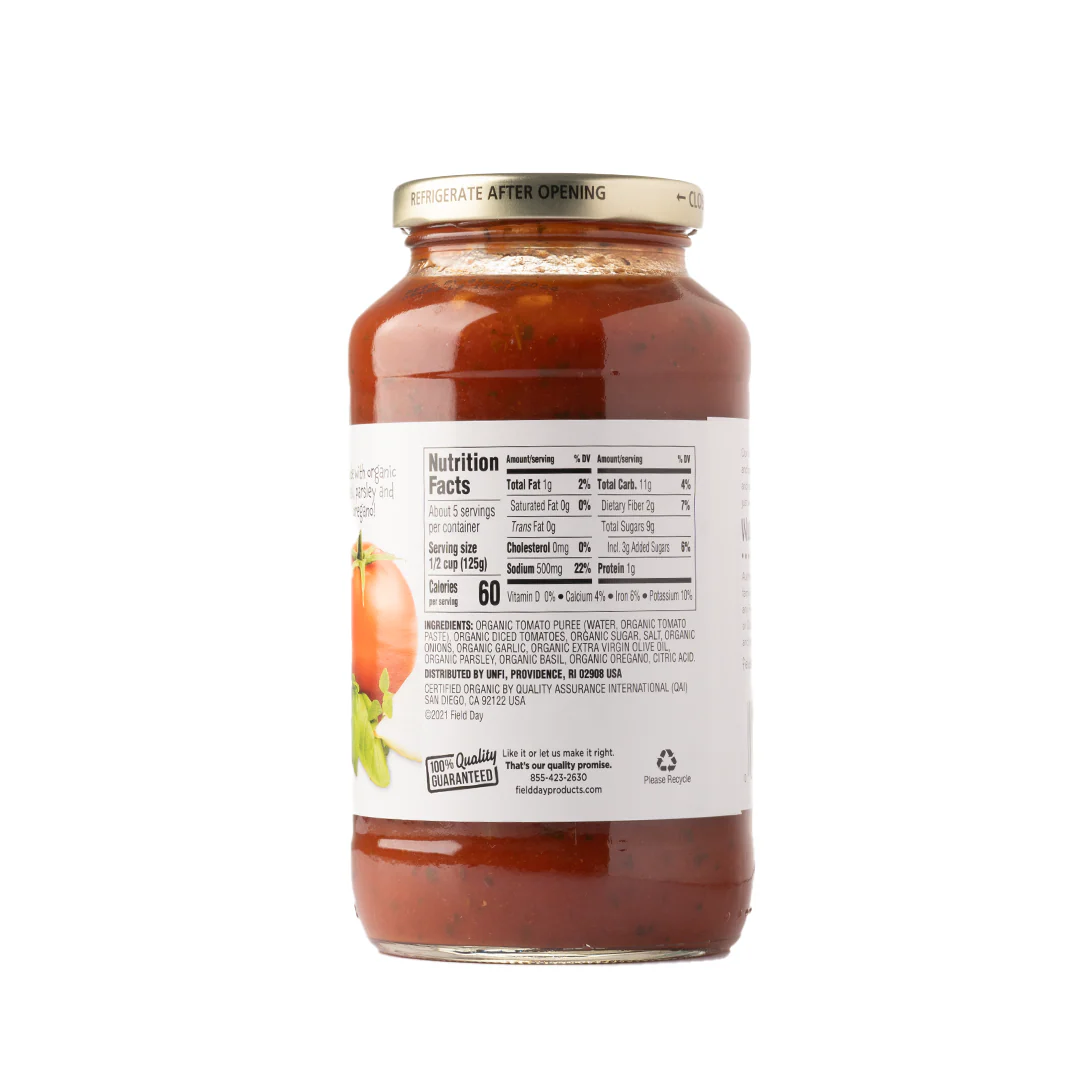 Field Day Organic Italian Herb Pasta Sauce 680g - Image 2