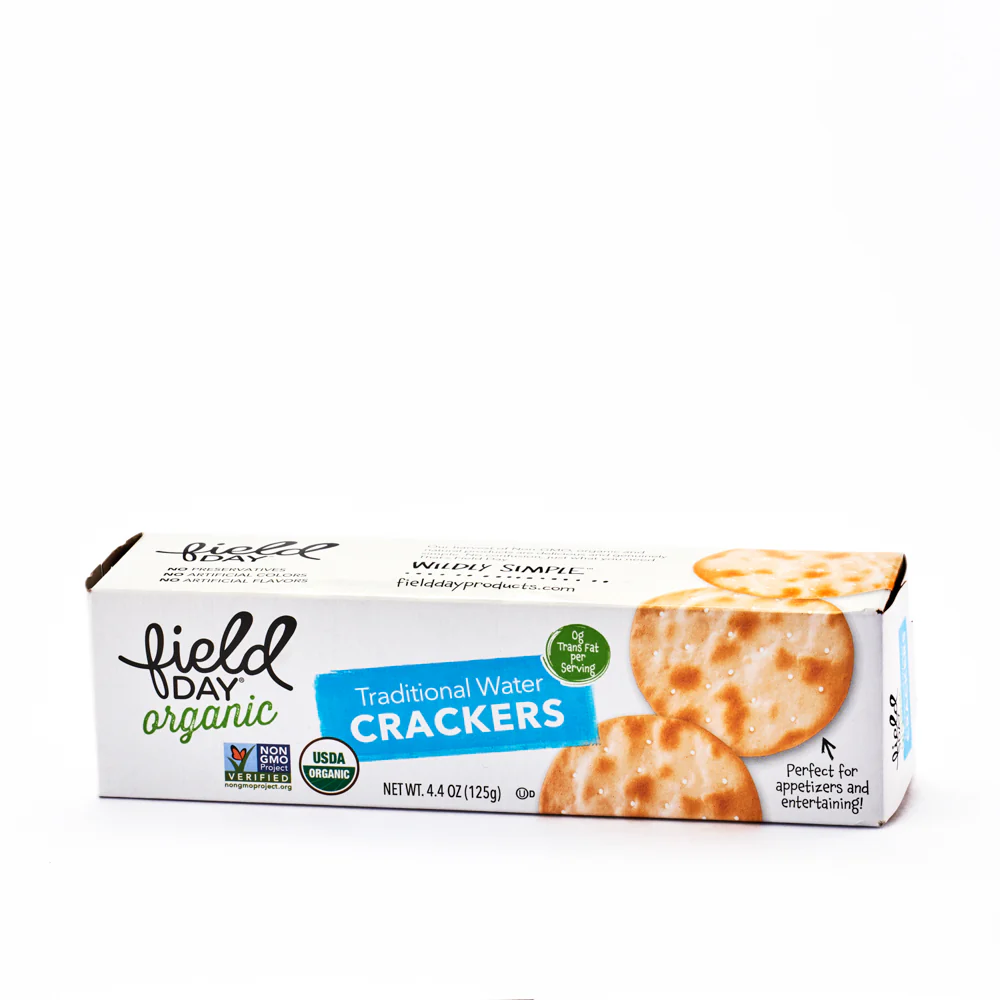 Field Day Organic Traditional Water Crackers 124g
