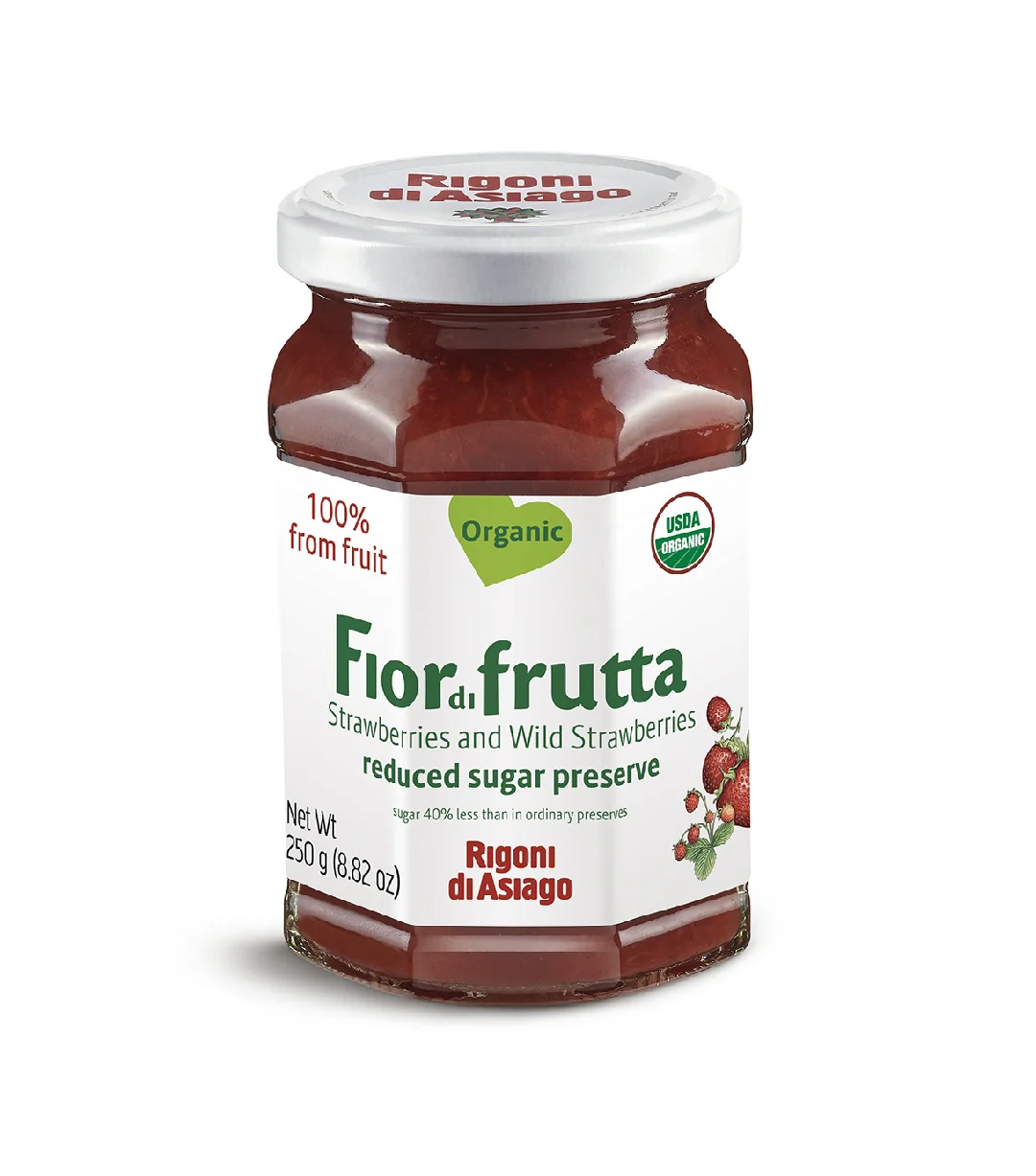 Fiordifrutta Organic Strawberry Fruit Spread 250g