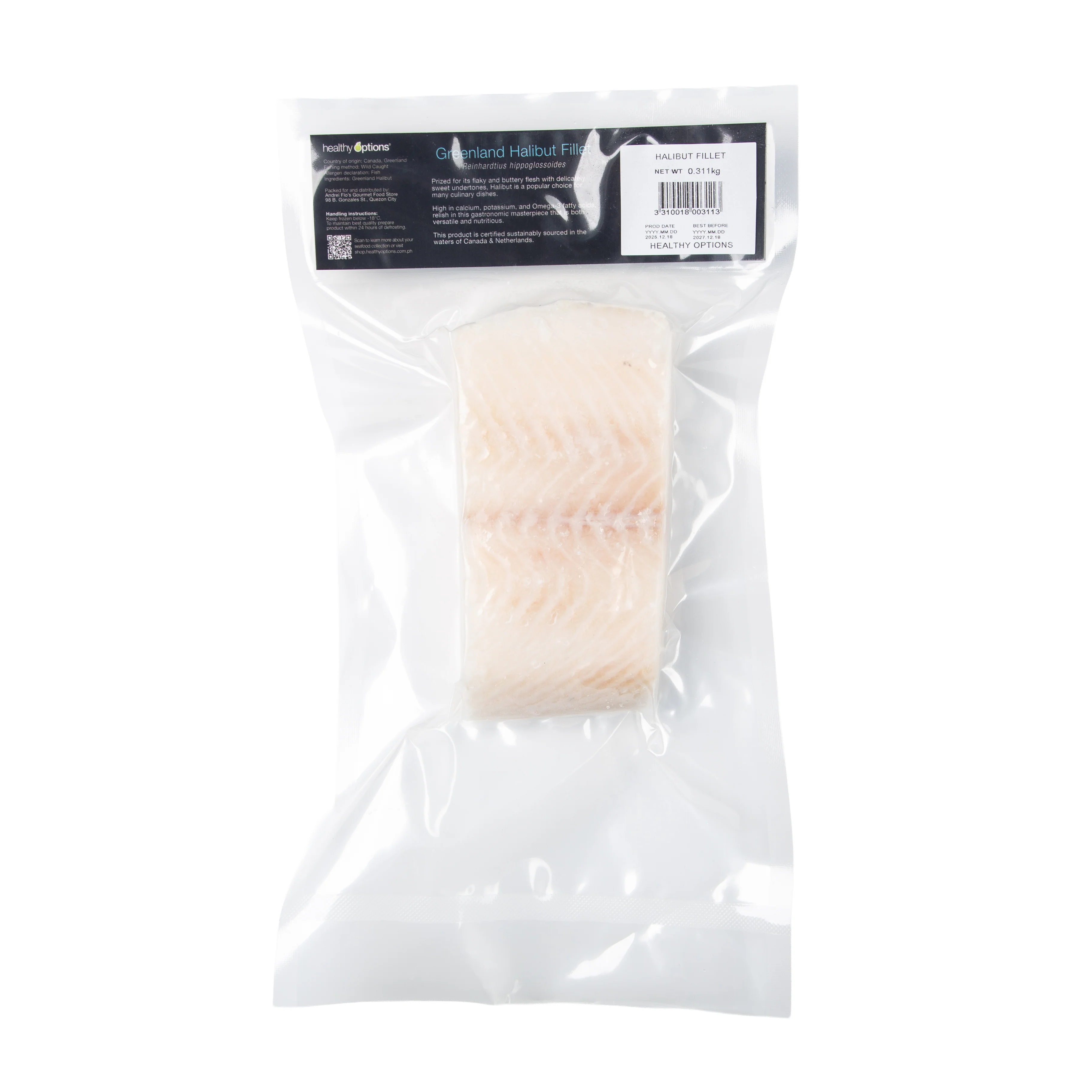 Frozen Andrei's Halibut Fillet 295g - Image 2