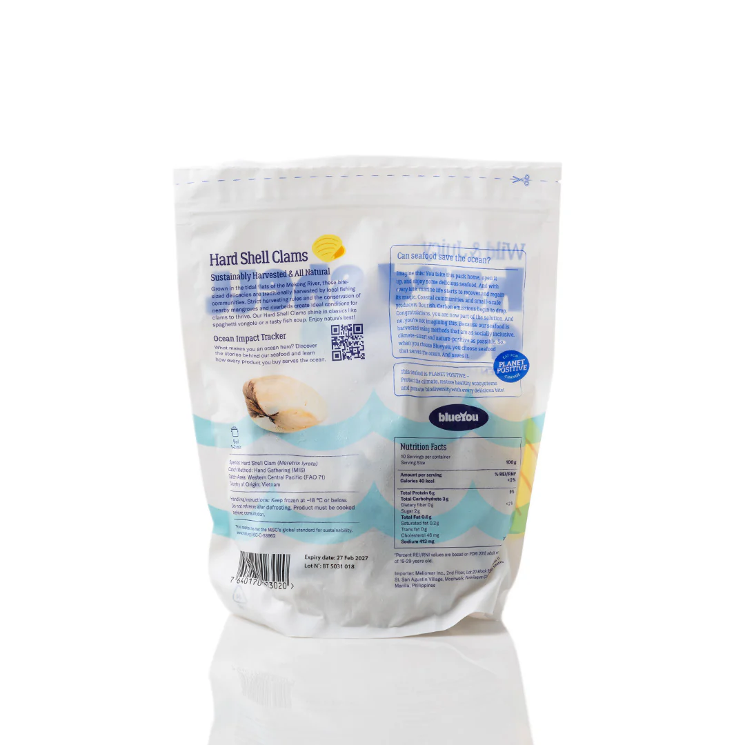 Frozen Blueyou Lyrate Hard Clams 1kg - Image 3