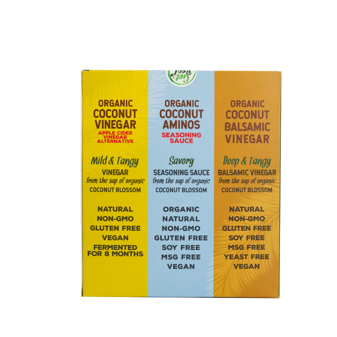 Get Real Organics Coconut Condiments Trio 3 x 150mL - Image 2