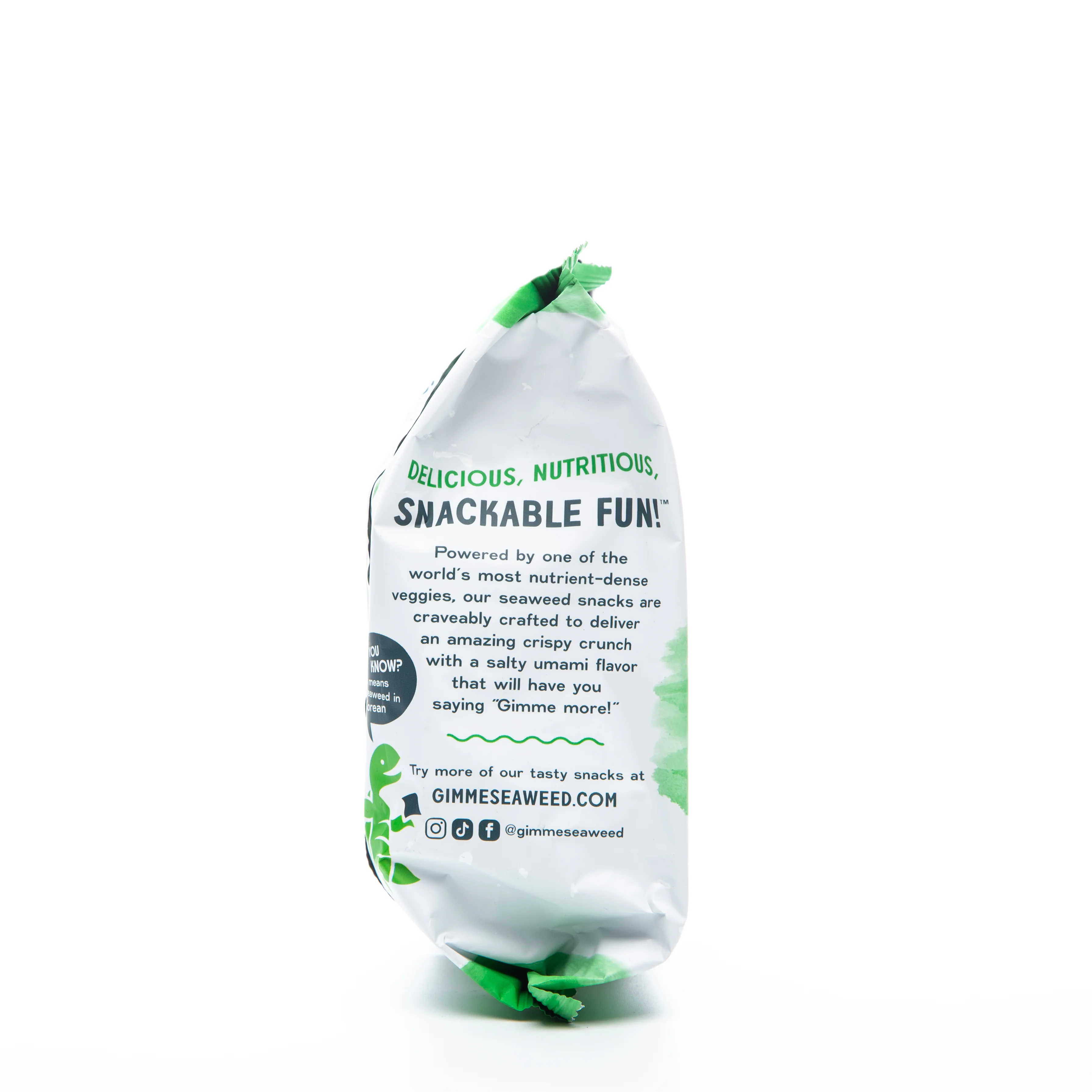 Gimme Organic Wasabi Roasted Seaweed Snacks 10g - Image 4
