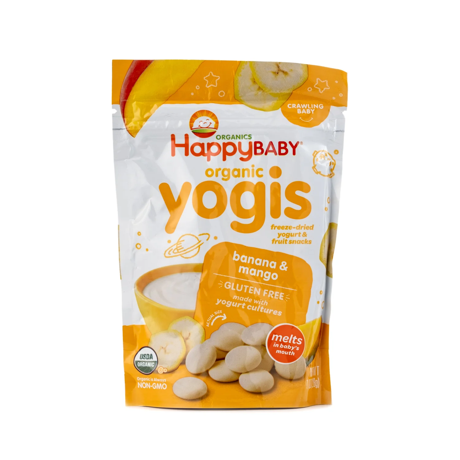 Happy Baby Organic Yogis Banana Mango 28g