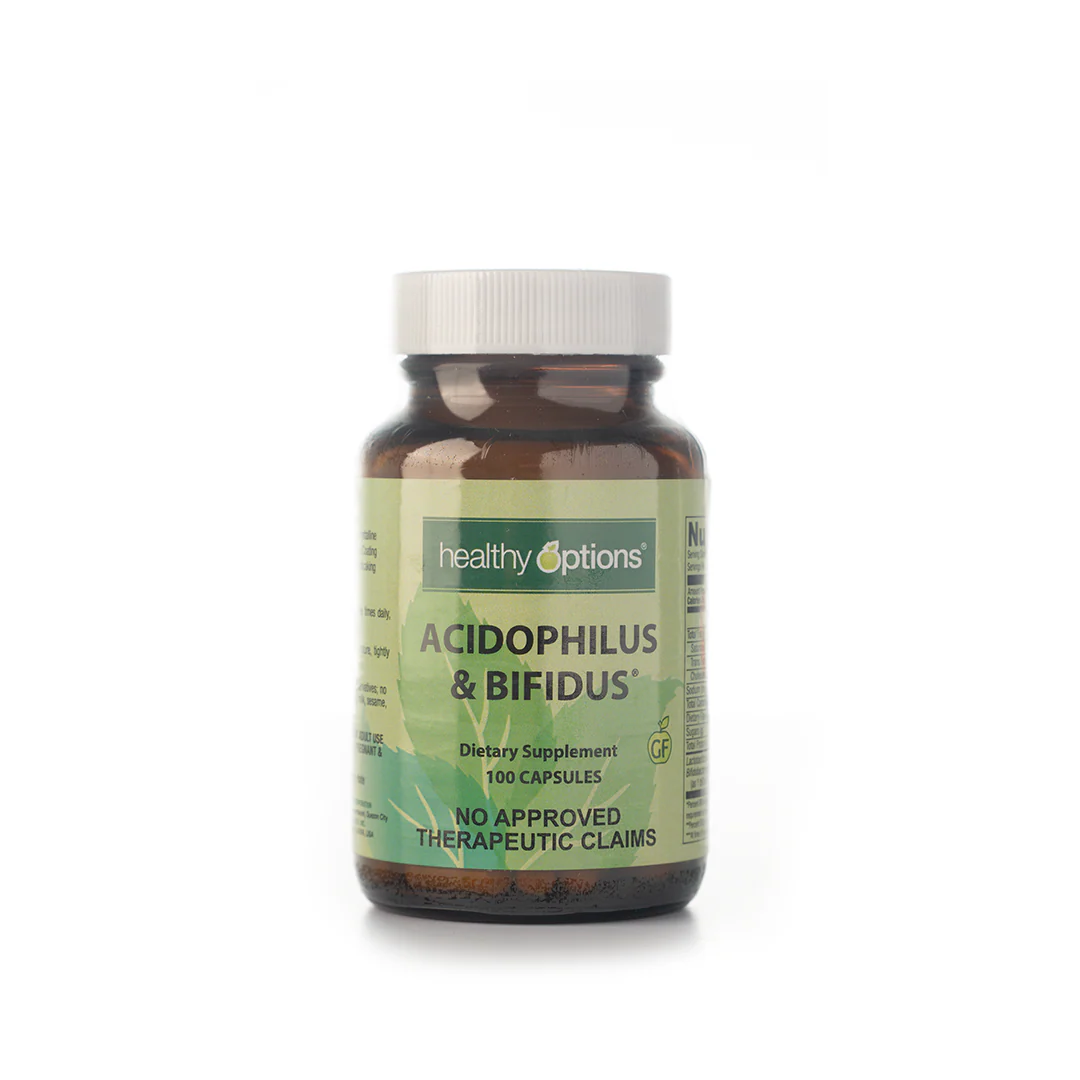 Healthy Options Acidophilus & Bifidus 1 Billion CFU 100 Capsules