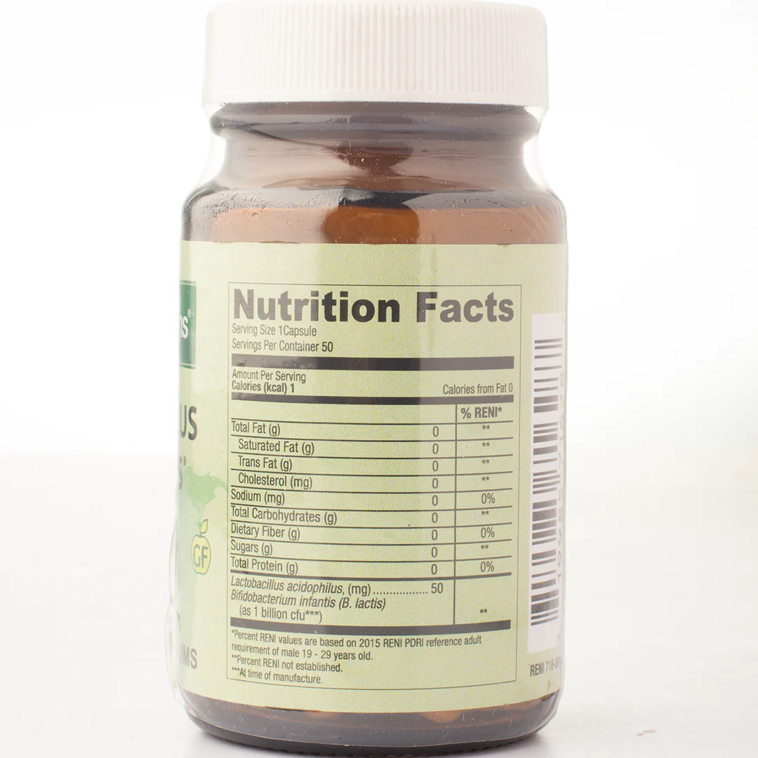 Healthy Options Acidophilus & Bifidus 1 BillionCFU 50 Capsules - Image 2