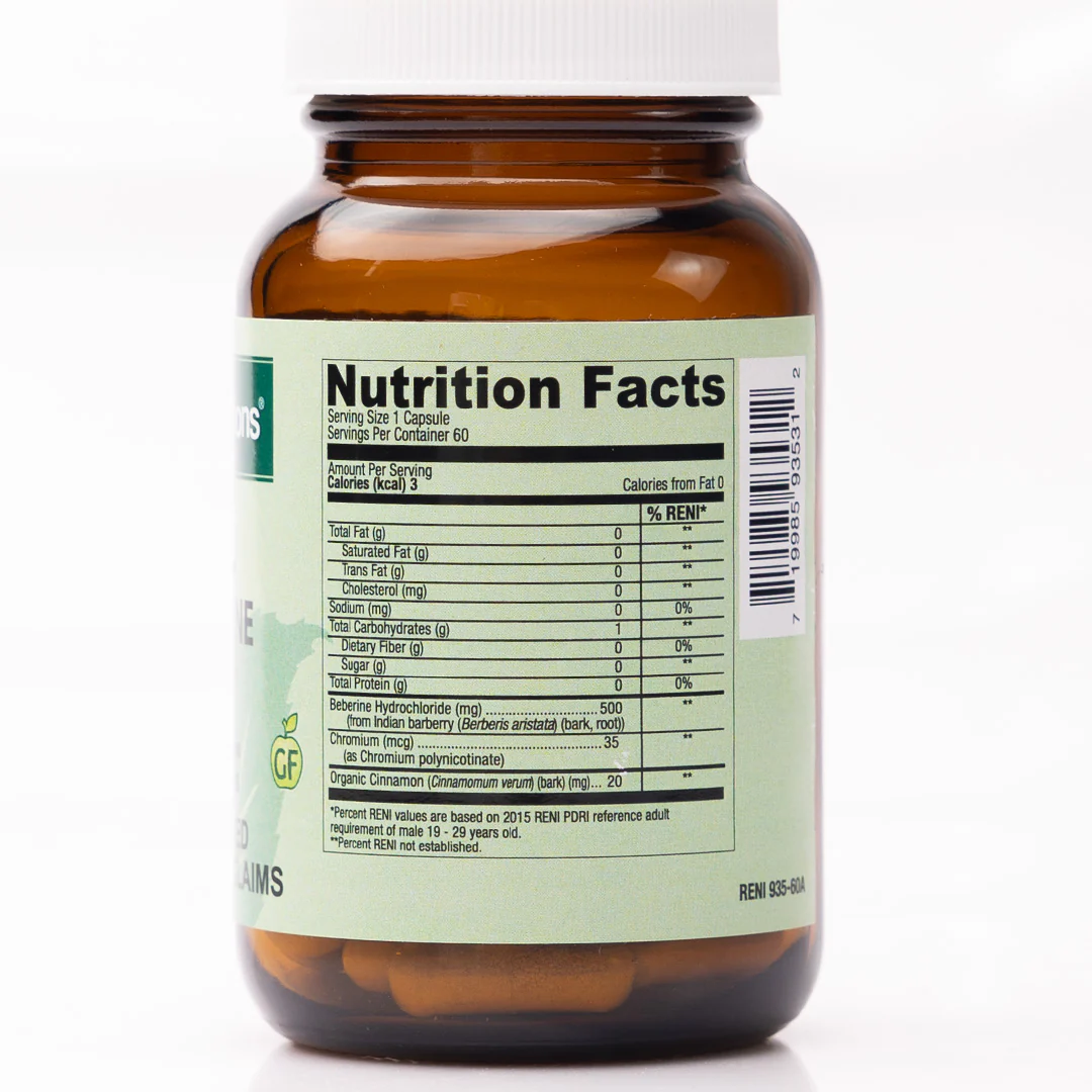 Healthy Options Berberine with Chromium 60 Vegan Capsules - Image 2