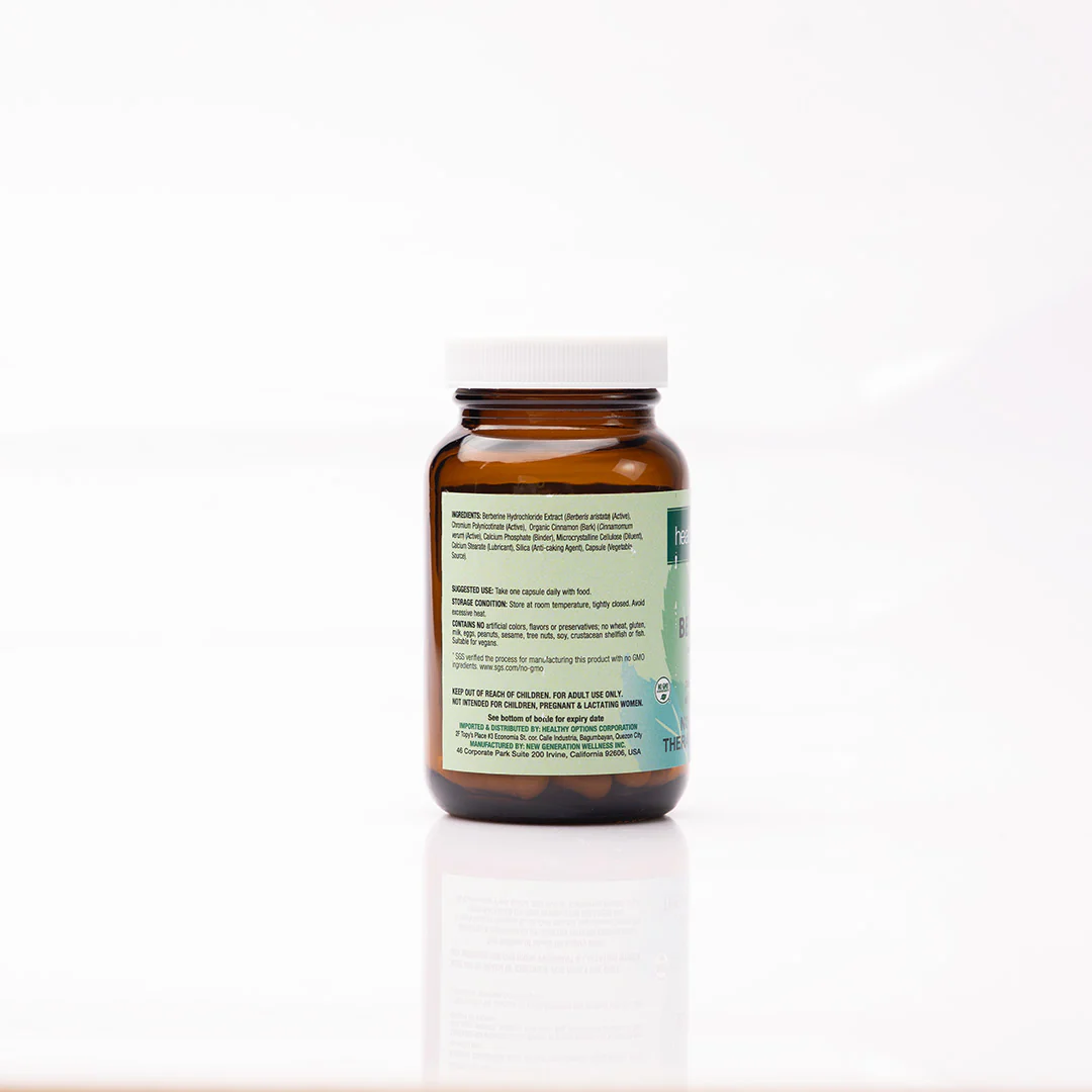 Healthy Options Berberine with Chromium 60 Vegan Capsules - Image 4