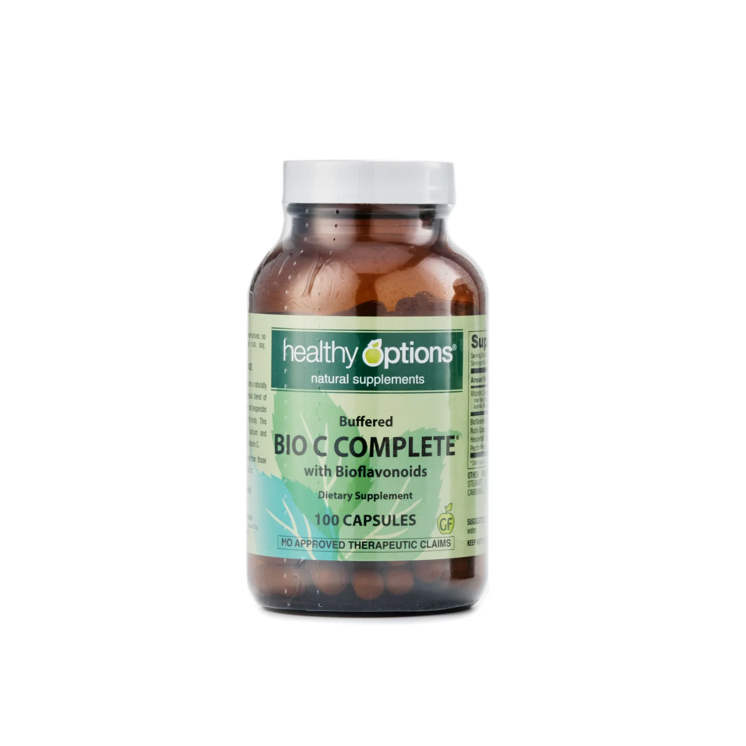 Healthy Options Buffered Bio C Complete with Bioflavonoids 100 Capsules
