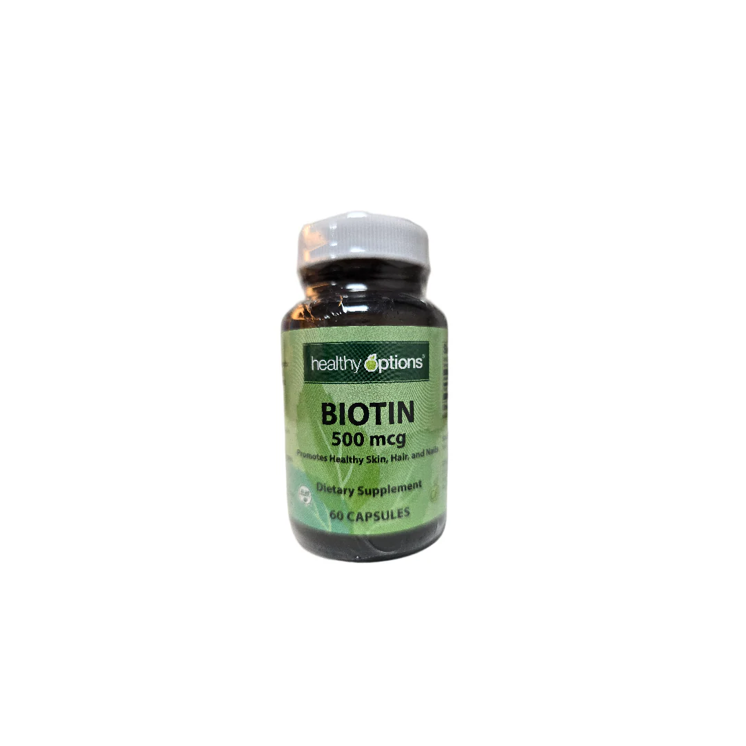 Healthy Options Biotin 500mcg 60 Capsules