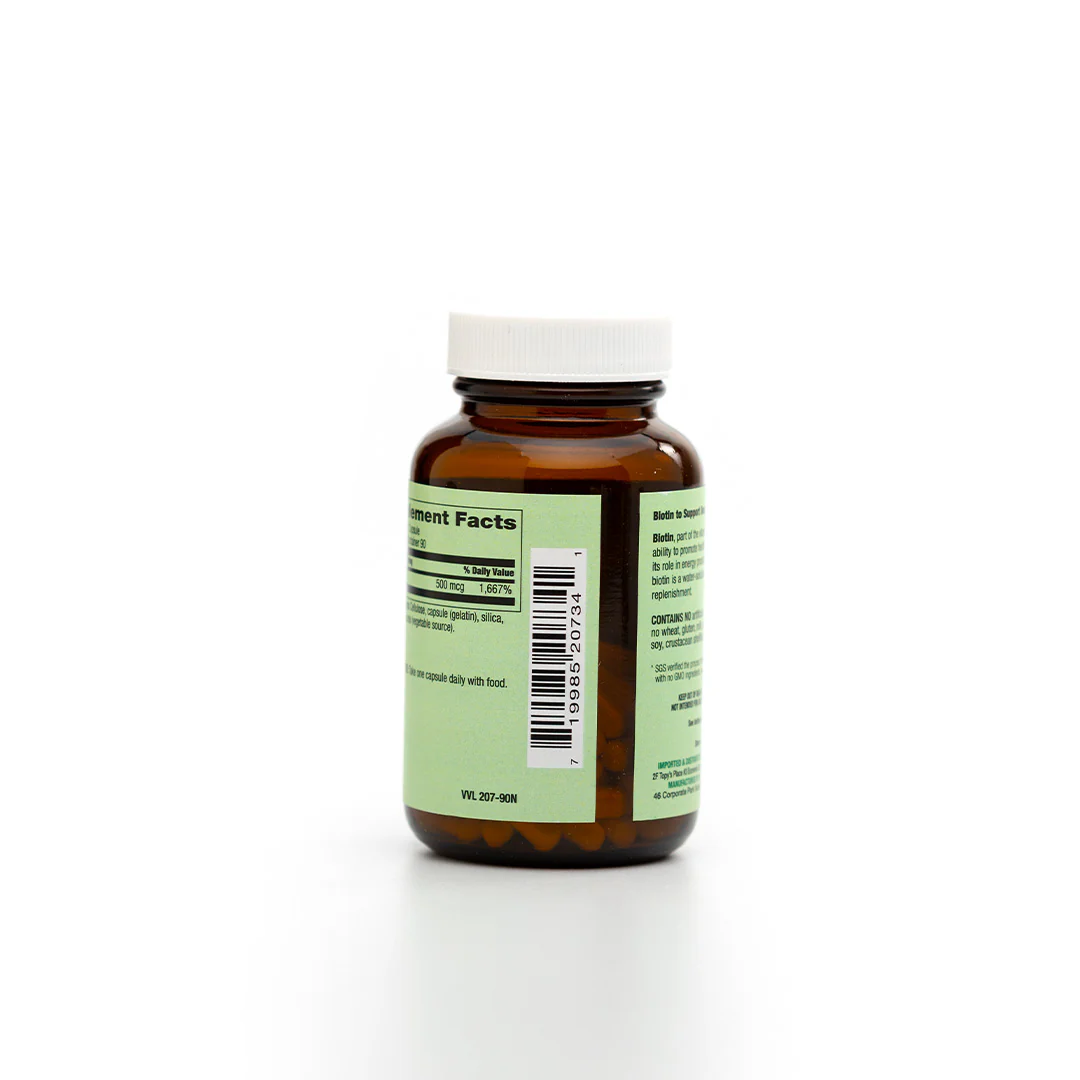 Healthy Options Biotin 500mcg 90 Capsules - Image 3