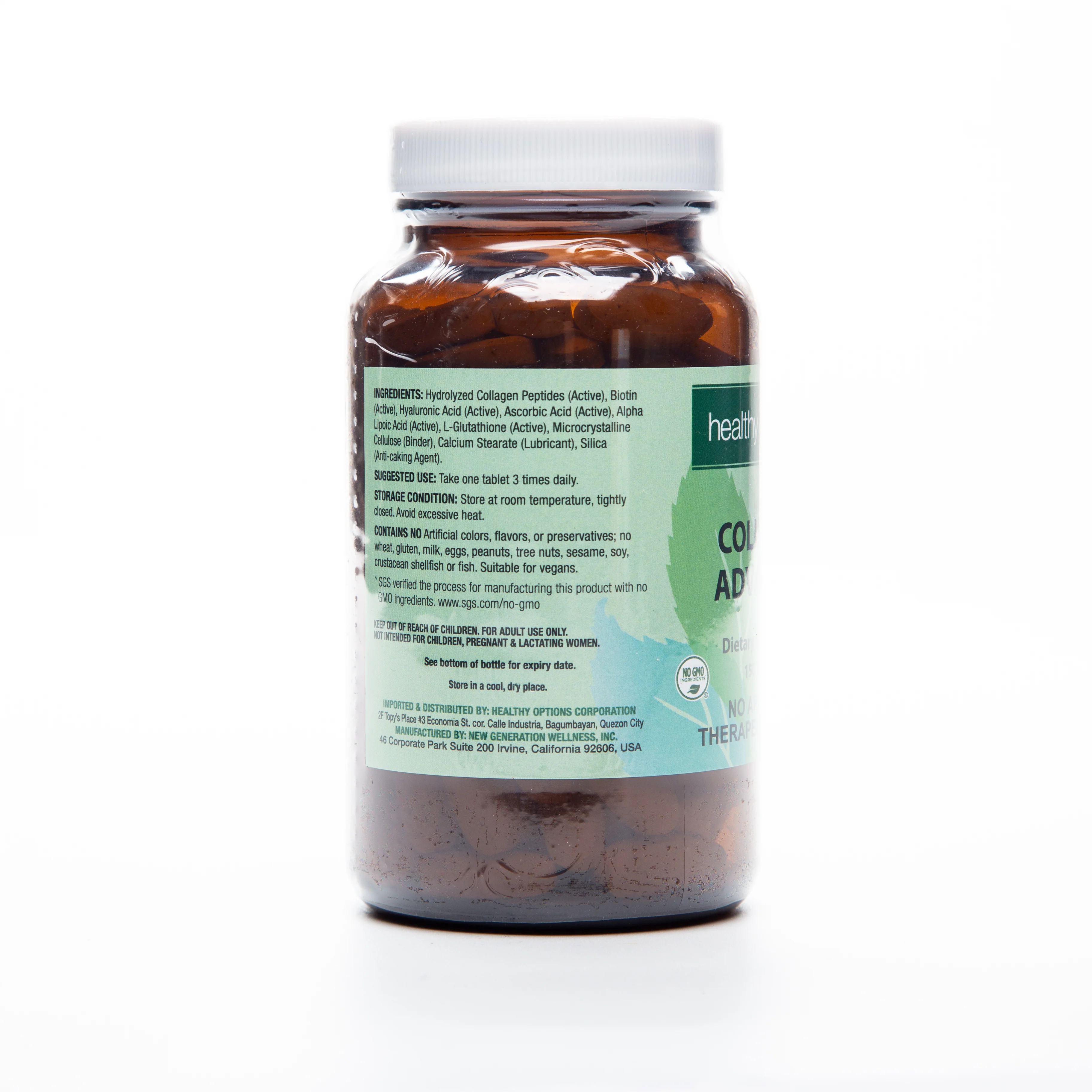 Healthy Options Collagen Advanced 150 Tablets - Image 3