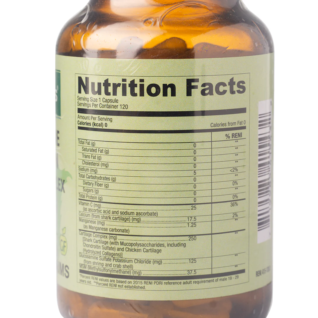 Healthy Options Glucosamine Chondroitin Cartilage Complex 120 Capsules - Image 2