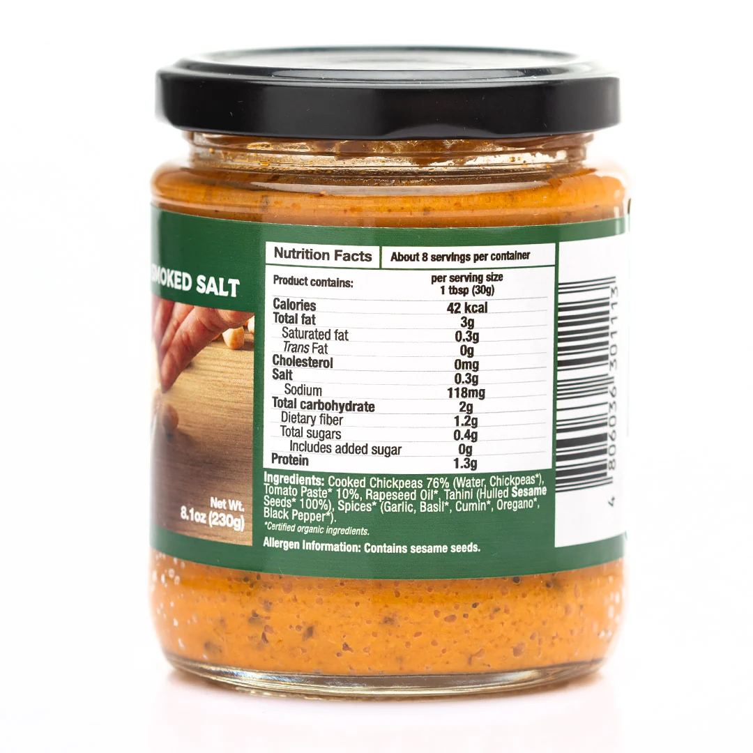 Healthy Options Hummus with Tomato and Smoked Salt 230g - Image 2
