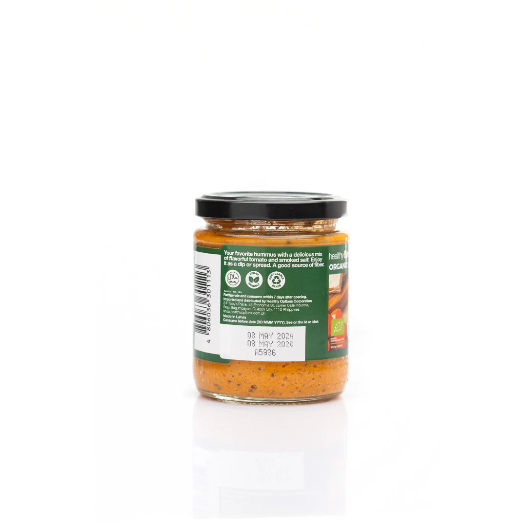 Healthy Options Hummus with Tomato and Smoked Salt 230g - Image 3