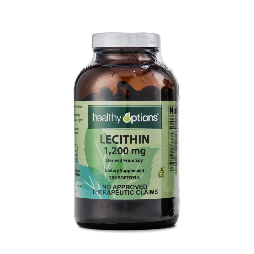 Healthy Options Lecithin 1,200mg 200 Softgels