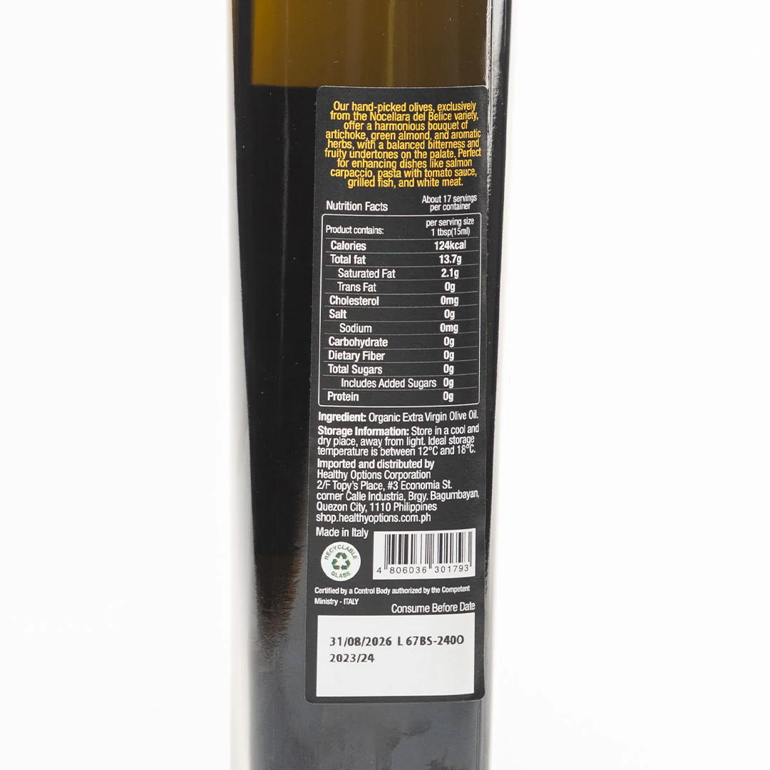 Healthy Options Nocellara Del Belice Extra Virgin Olive Oil 251ml - Image 2