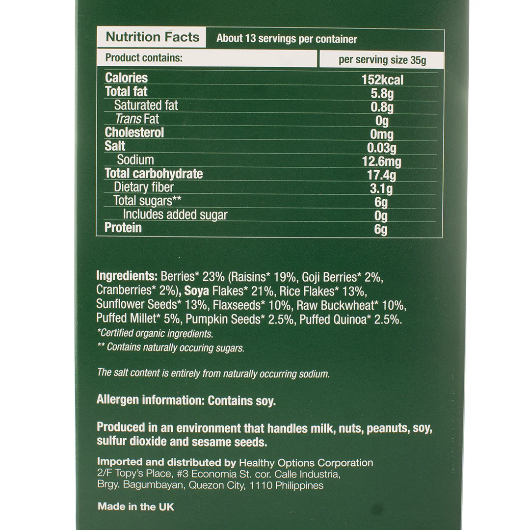 Healthy Options Organic Berry Bliss Muesli 450g - Image 2