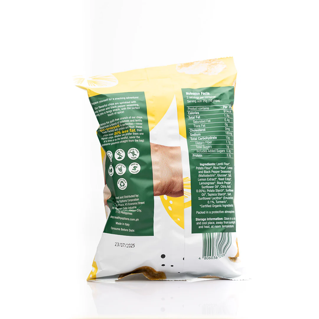 Healthy Options Organic Cloud Bites Lemon and Black Pepper 50g - Image 2