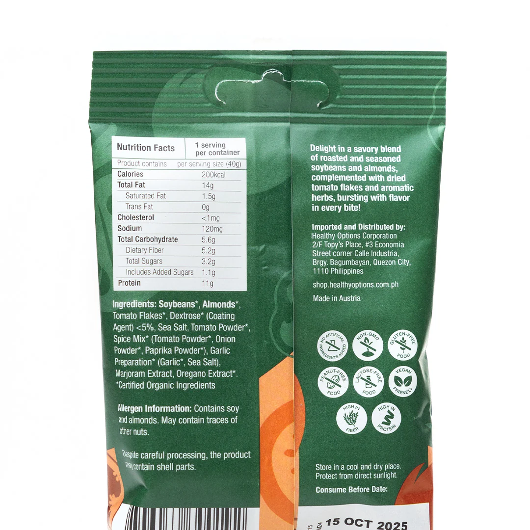 Healthy Options Organic Crunchy Nut and Protein Mix Italian Style 1.40 oz - Image 2
