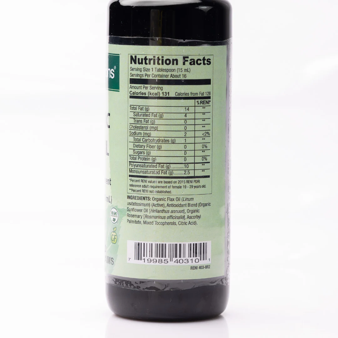 Healthy Options Organic Flax Oil 236ml - Image 2