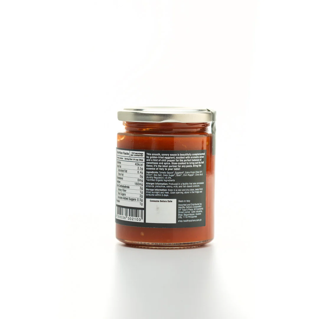 Healthy Options Organic Fried Eggplant Tomato Sauce 290g - Image 3