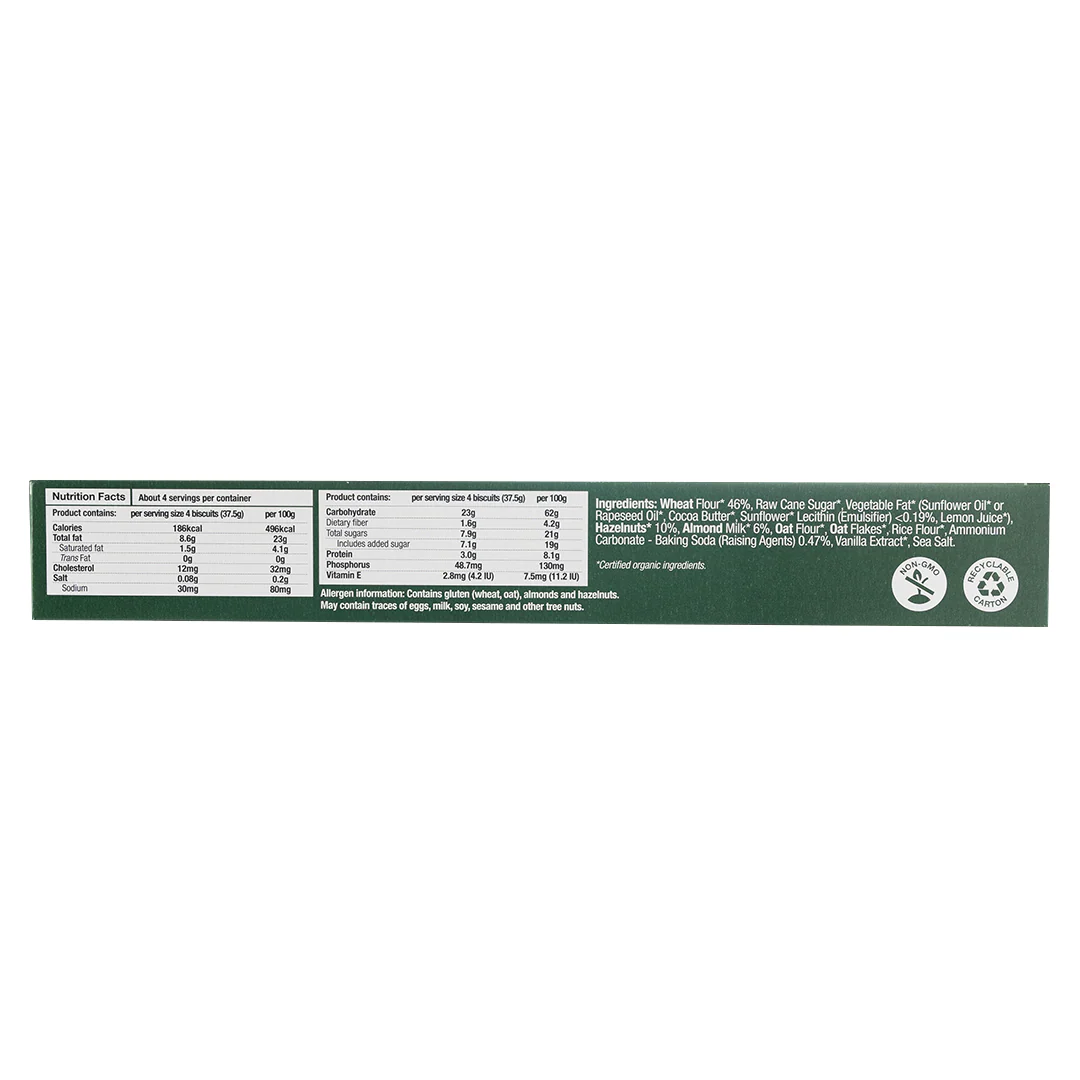 Healthy Options Organic Hazelnut Sablés 150g - Image 2