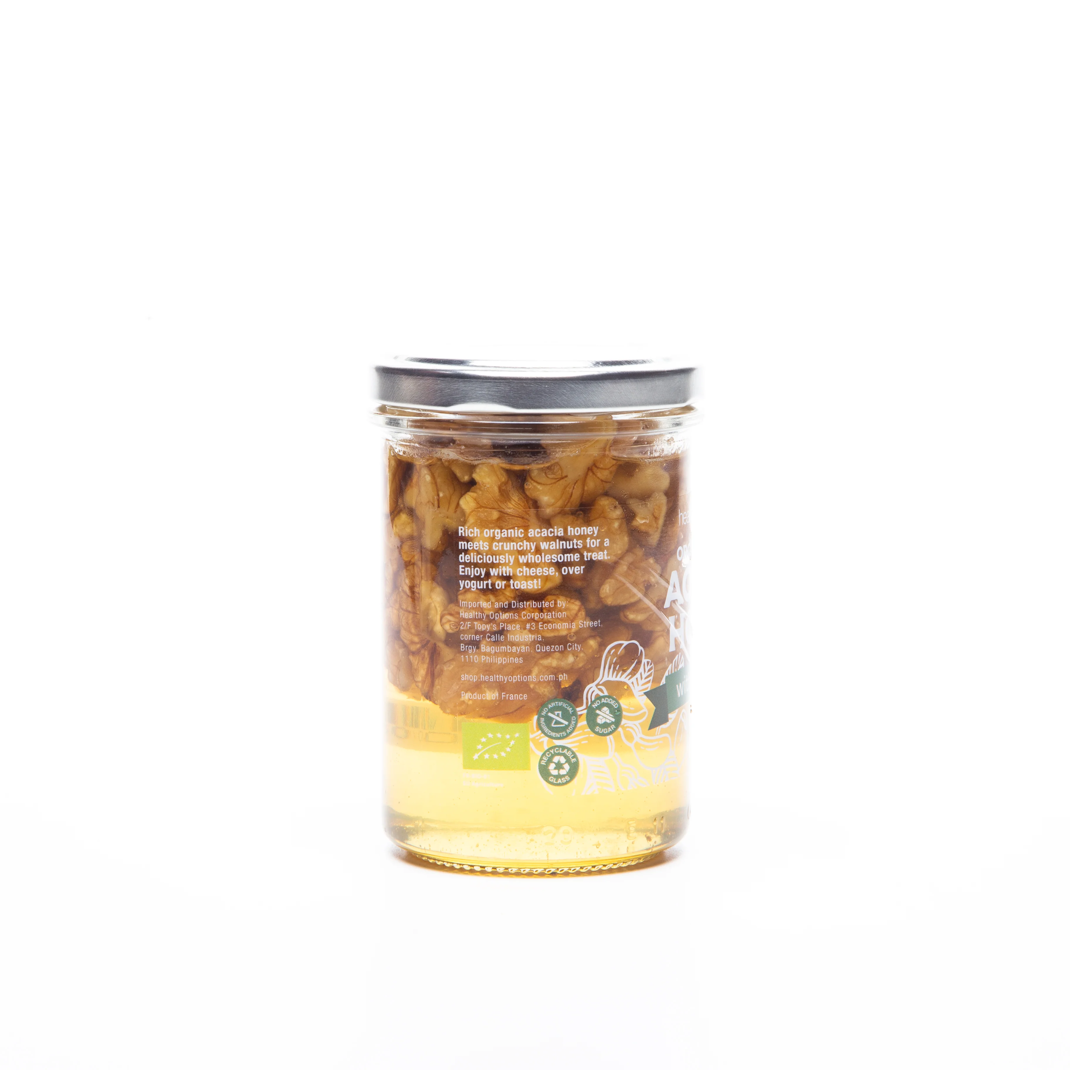 Healthy Options Organic Honey Acacia with Walnuts 250g - Image 3