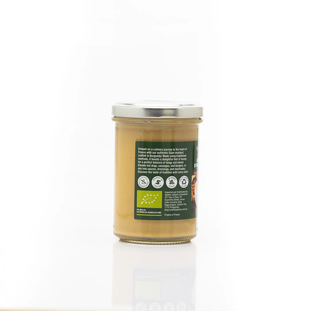 Healthy Options Organic Honey Dijon Strong Mustard 210g - Image 2