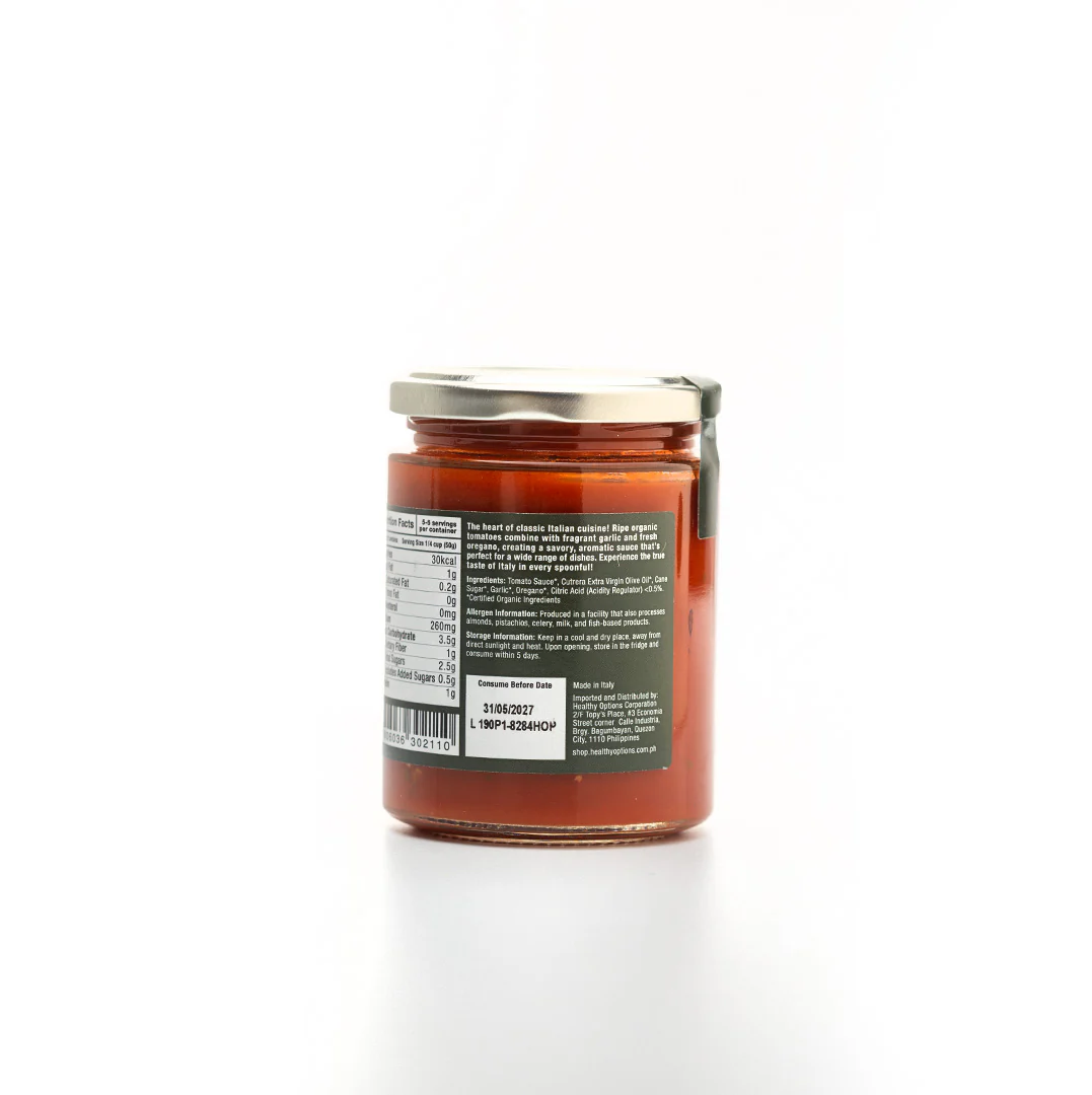 Healthy Options Organic Marinara Tomato Sauce 290g - Image 3