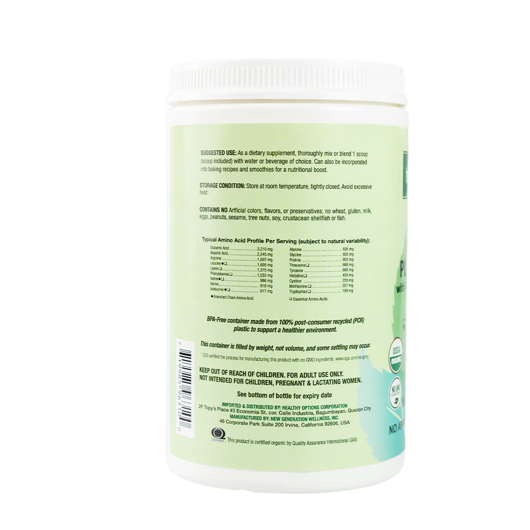 Healthy Options Organic Plant Protein Powder Vanilla 380g - Image 2