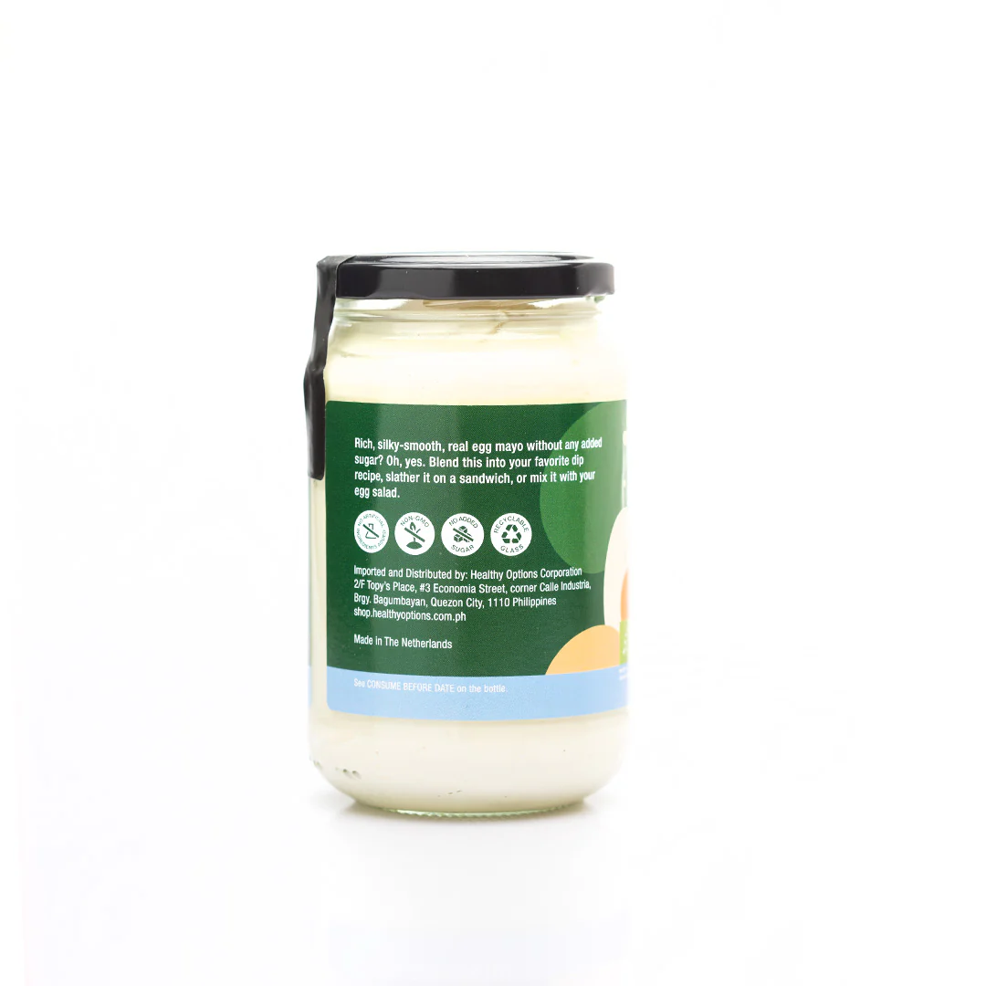 Healthy Options Organic Sugar-Free Mayonnaise 370ml - Image 2