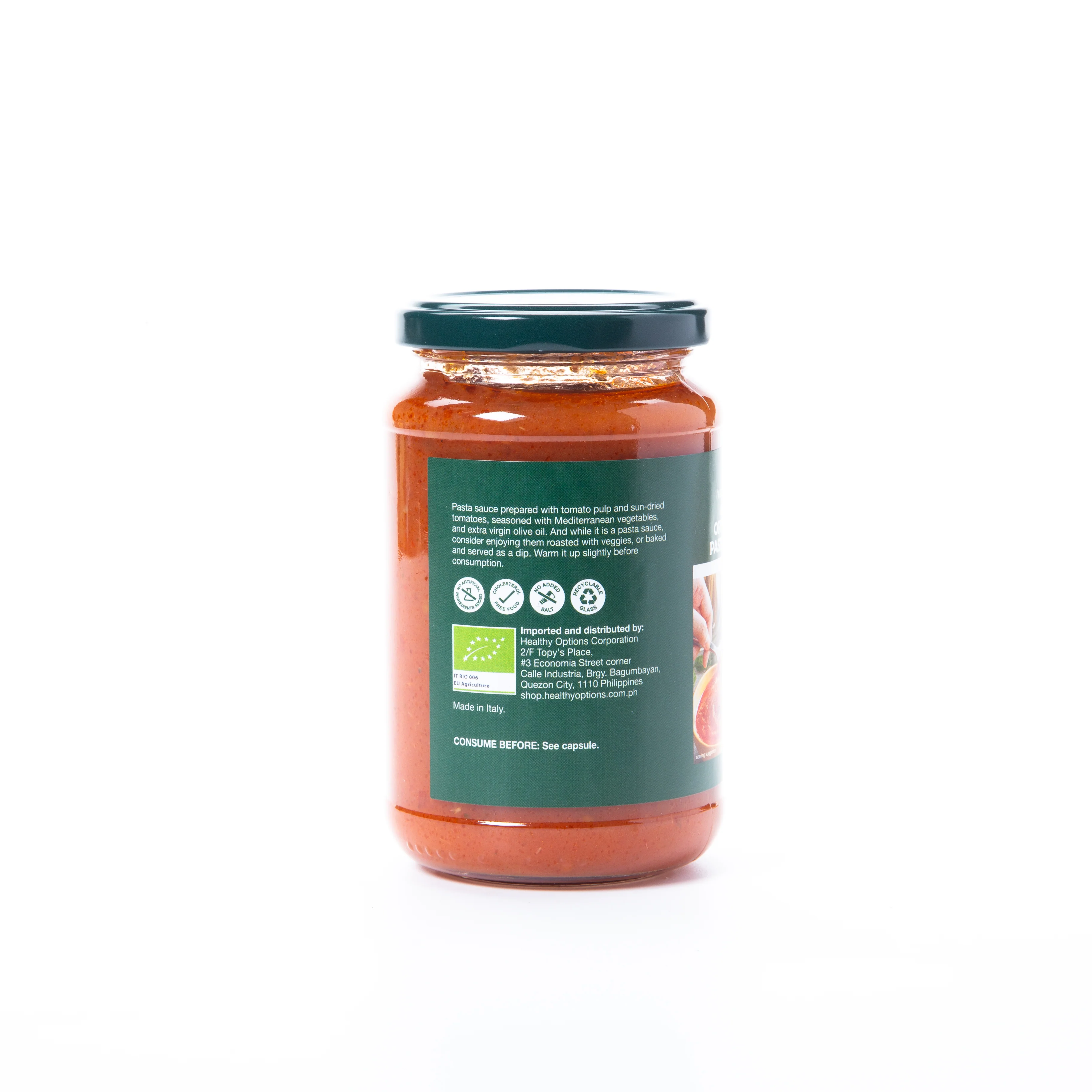 Healthy Options Organic Vegan Ortolana Sauce 350g - Image 3