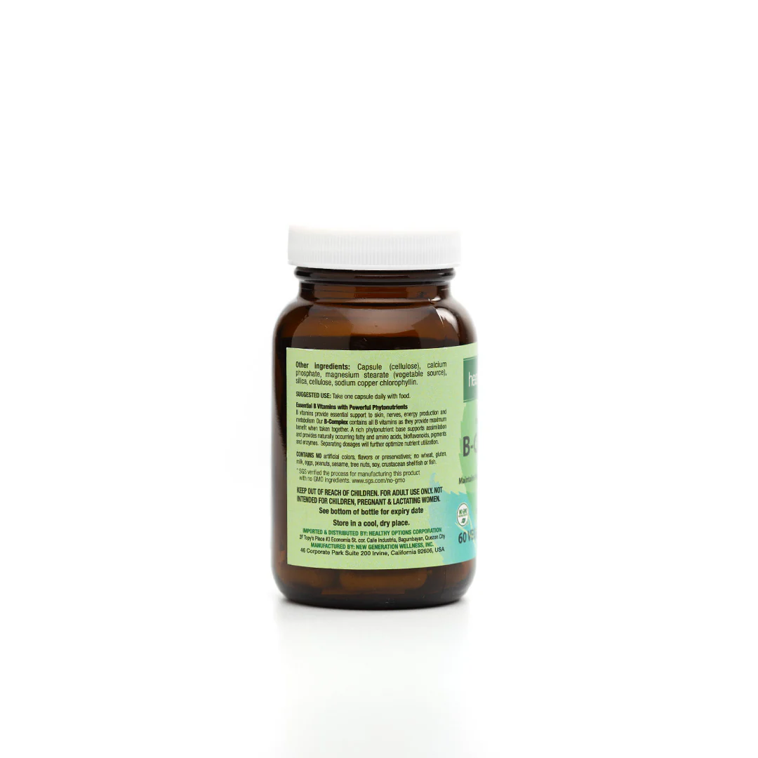 Healthy Options Phytonutrient Based B Complex 60 Capsules - Image 4