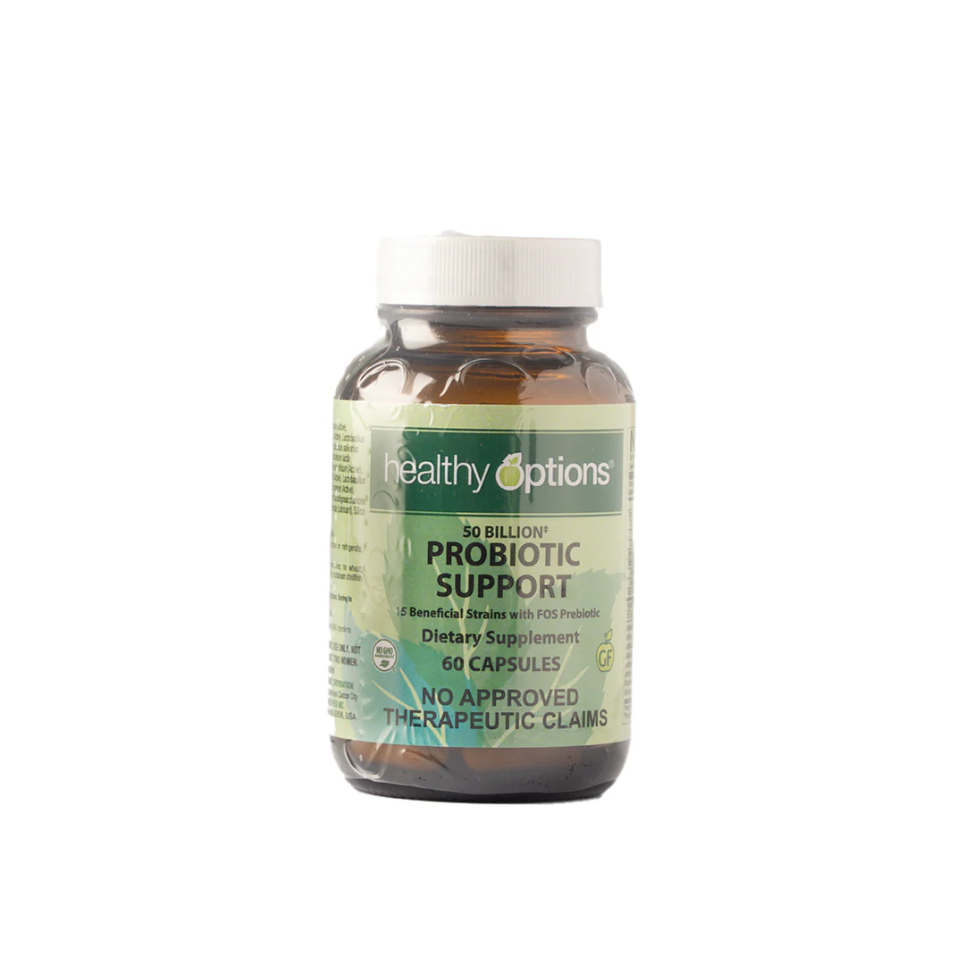 Healthy Options Probiotic Support 50 Billion CFU with Prebiotics 60 Capsules