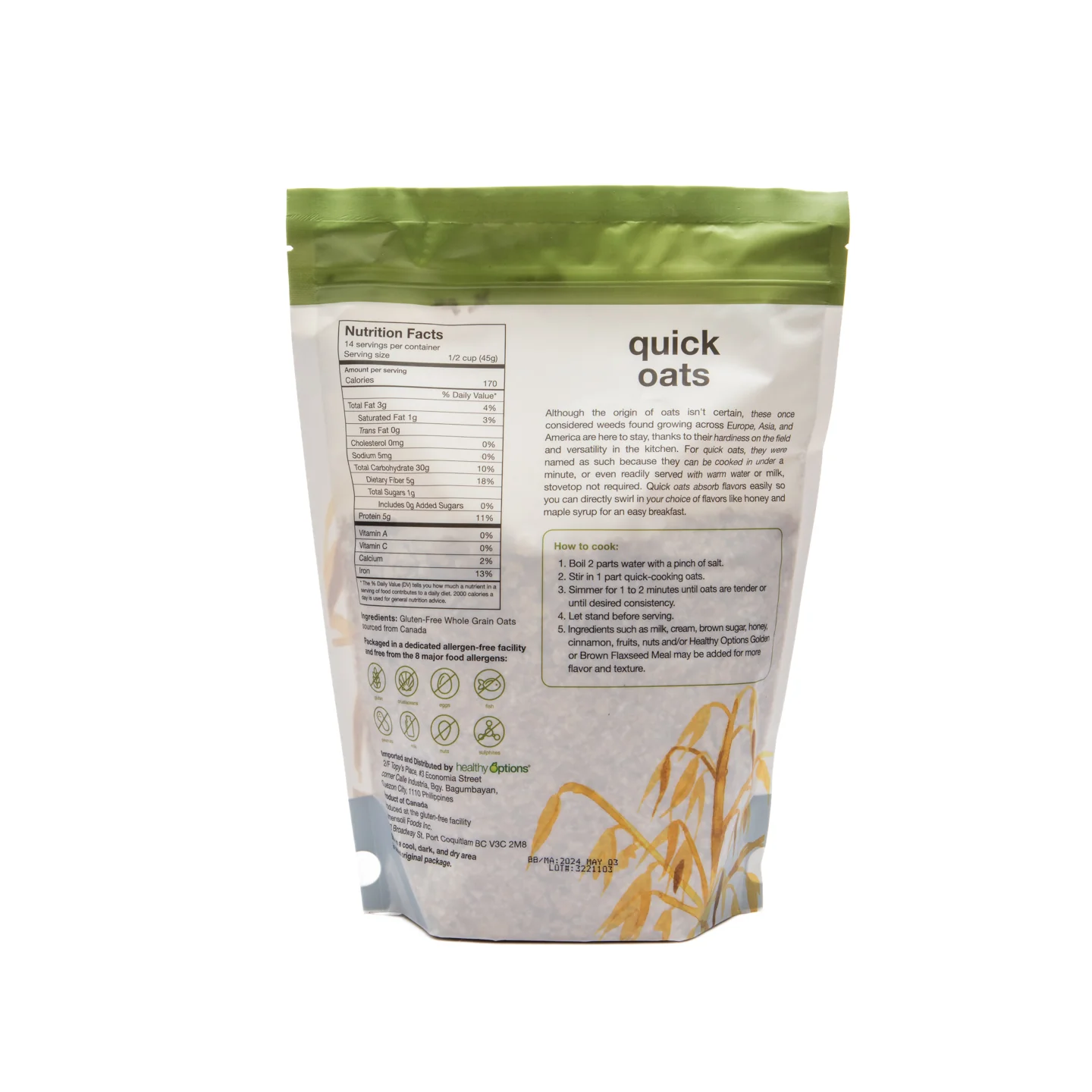 Healthy Options Quick Oats 652g - Image 3
