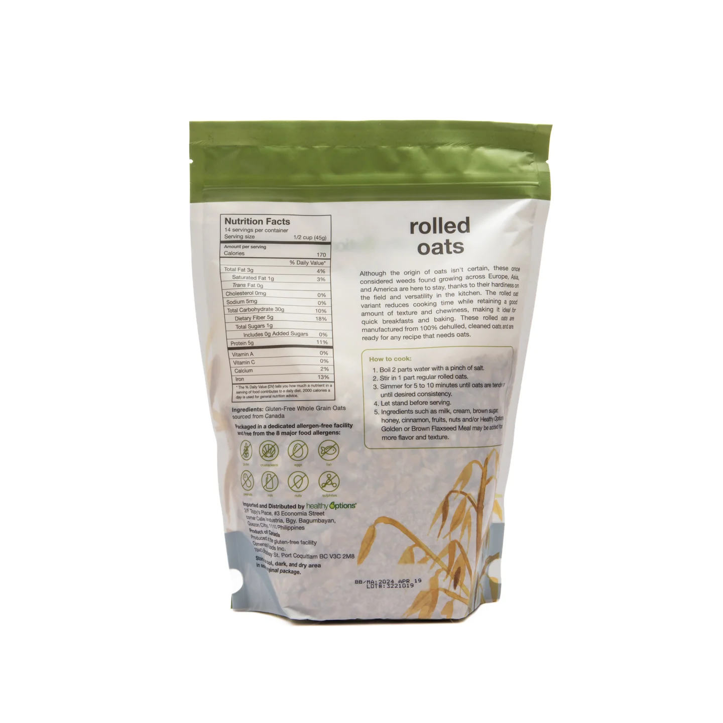 Healthy Options Regular Rolled Oats 652g - Image 3