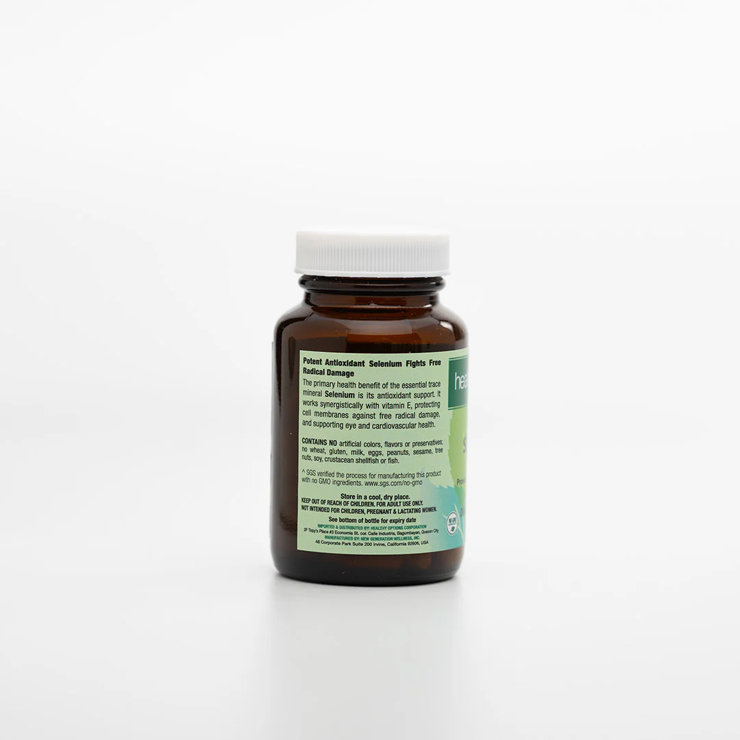 Healthy Options Selenium 100mcg 100 Capsules - Image 4