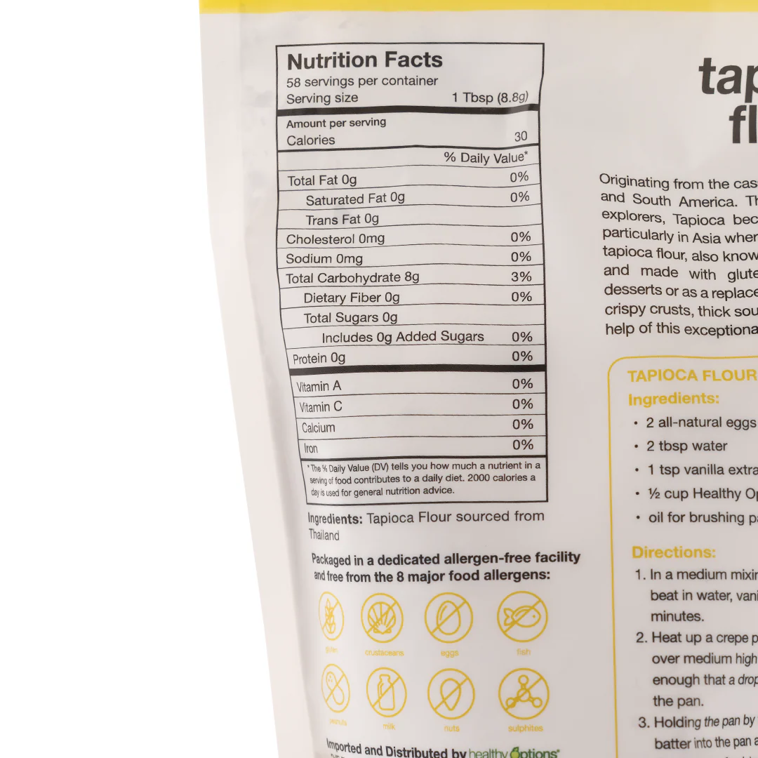Healthy Options Tapioca Flour 510g - Image 2