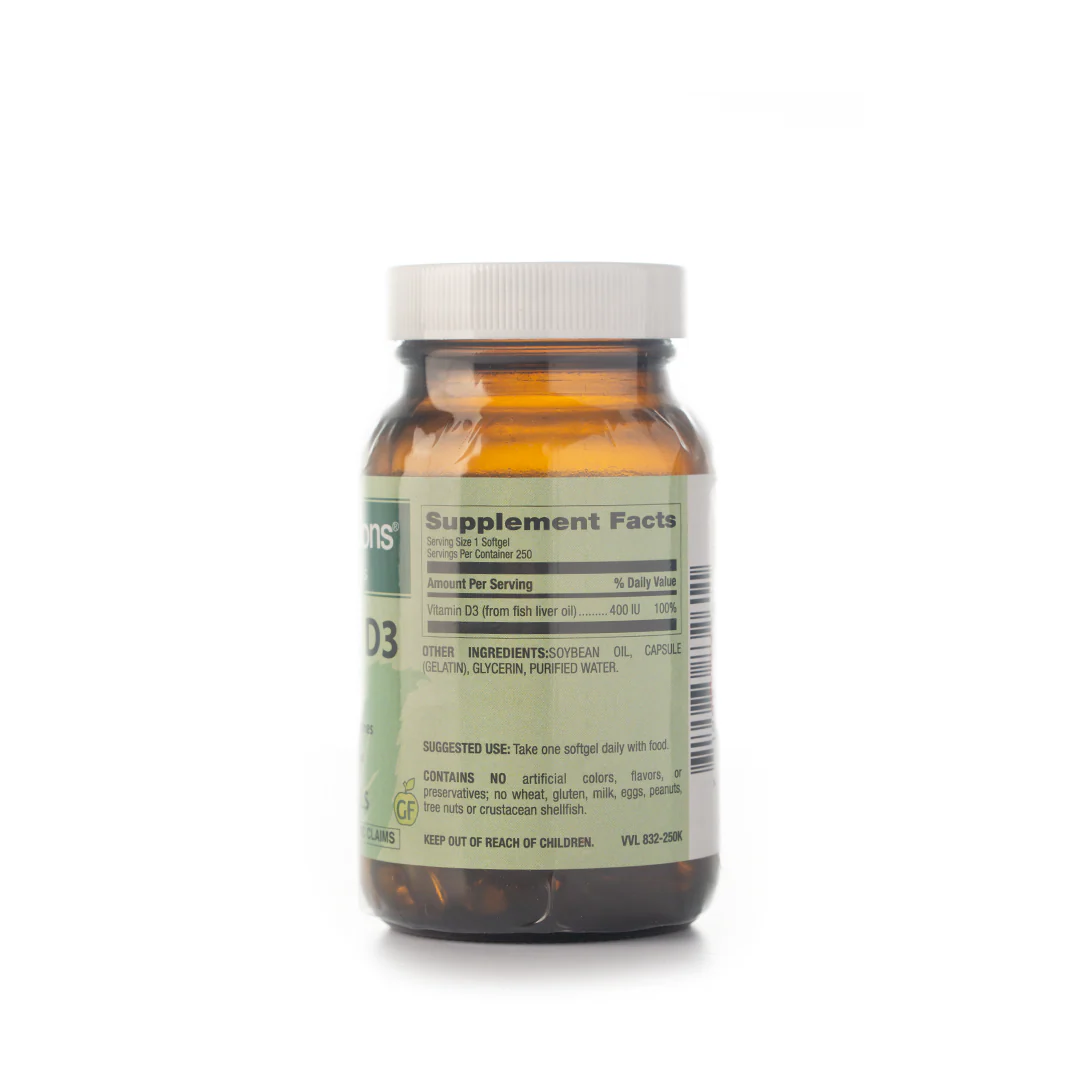Healthy Options Vitamin D3 400IU 250 Softgels - Image 2