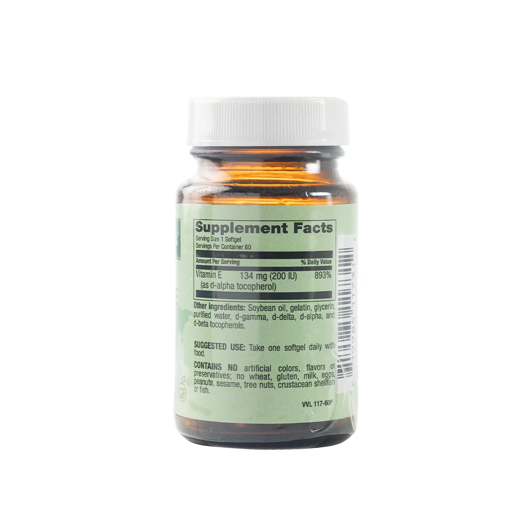 Healthy Options Vitamin E 200IU plus Mixed Tocopherols 60 Softgels - Image 2