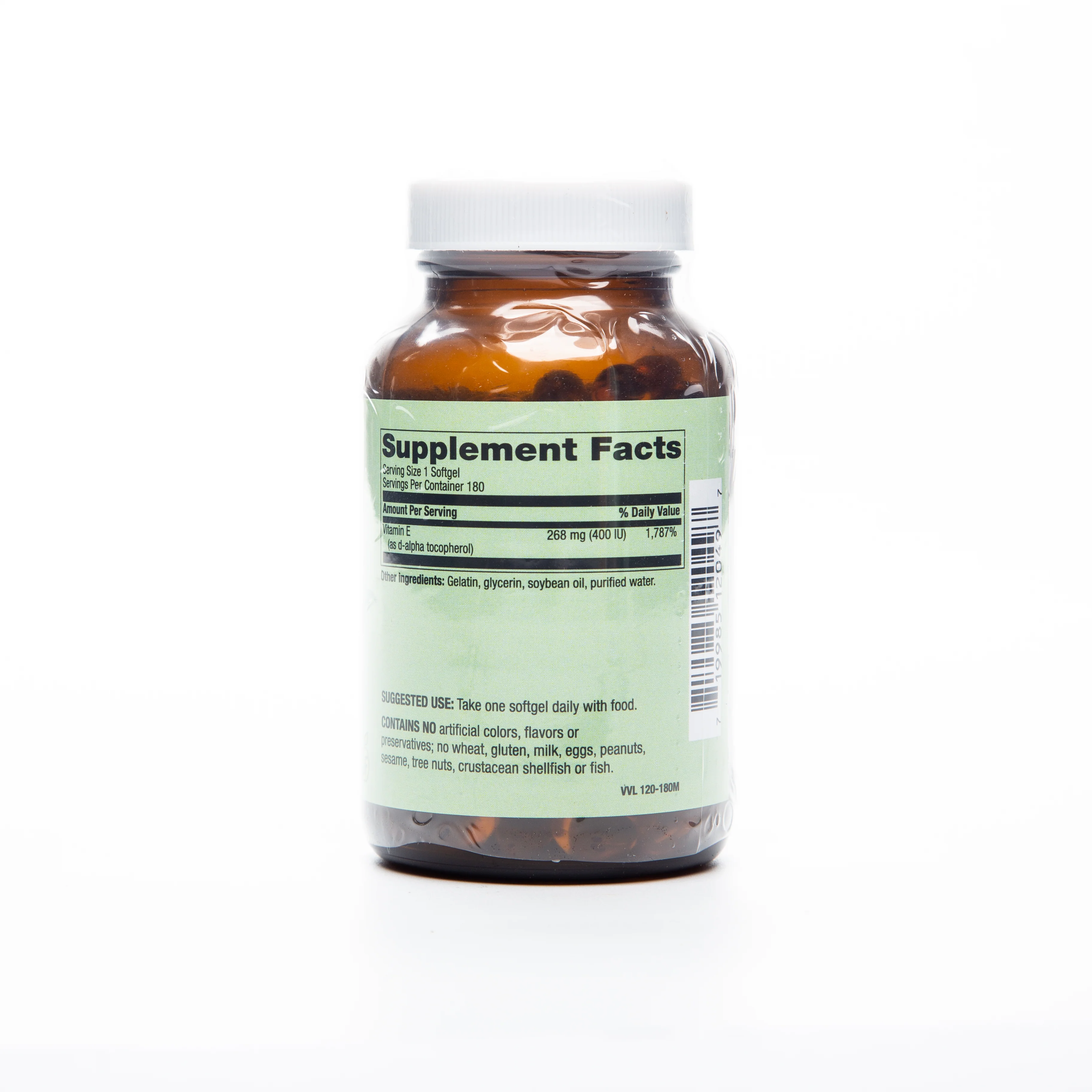 Healthy Options Vitamin E 400IU 180 Softgels - Image 2