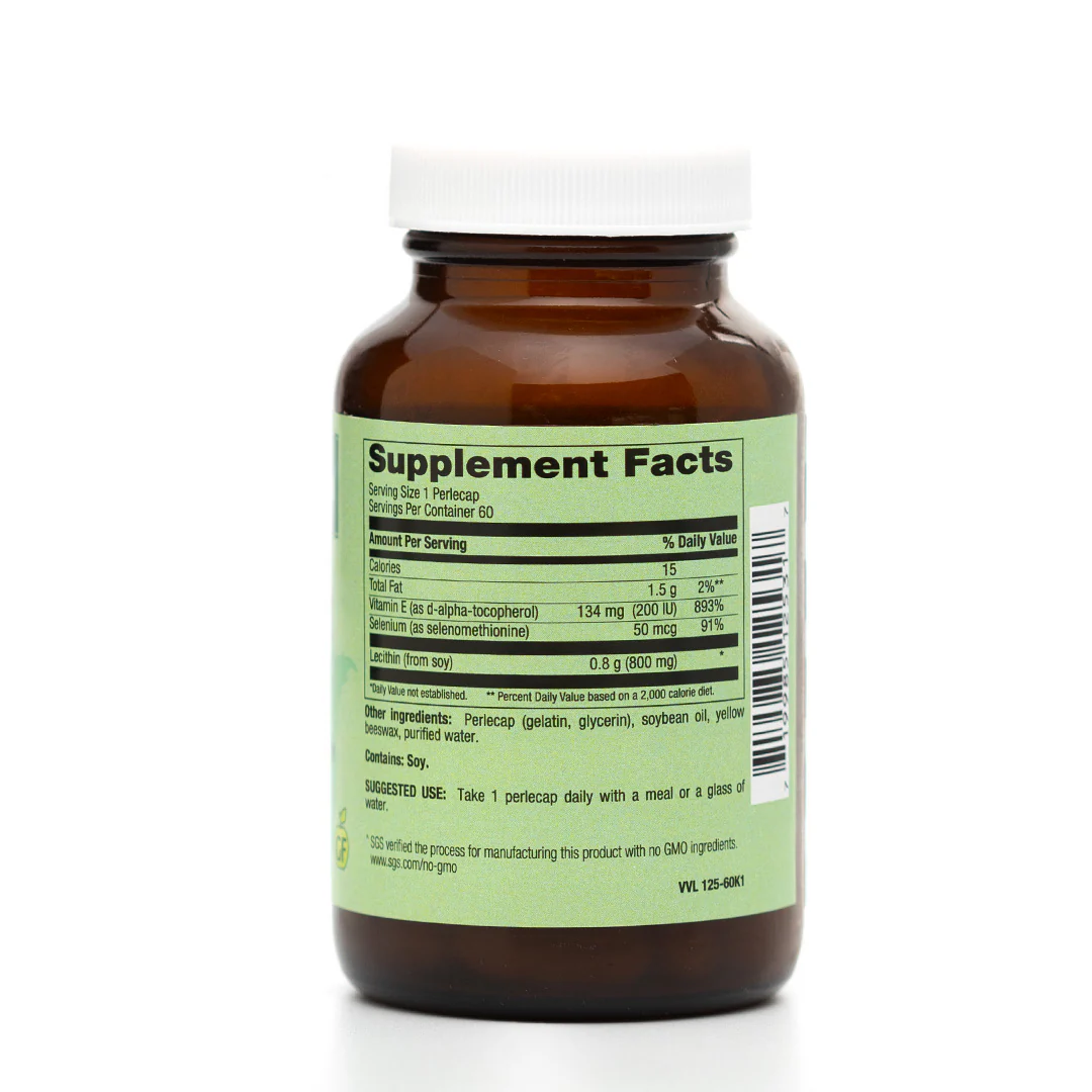 Healthy Options Vitamin E with Selenium 60 Capsules - Image 2