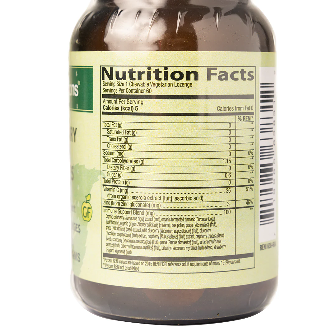 Healthy Options Zinc Elderberry Lozenges 60CT - Image 2