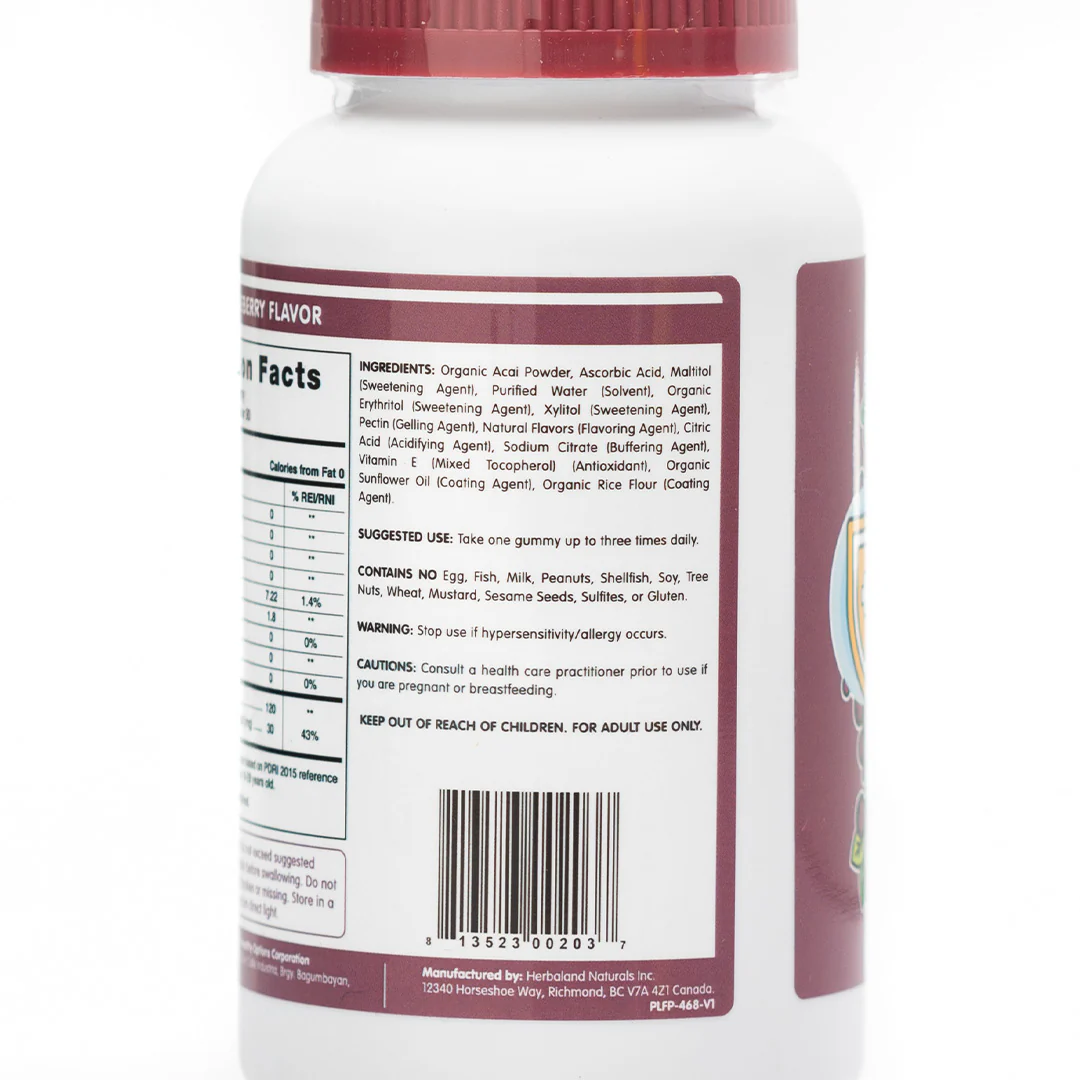Herbaland Acai Berry Antioxidant 90 Gummies - Image 3