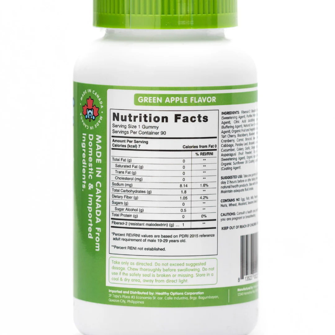 Herbaland Fruit and Veg Fiber 90 Gummies - Image 2