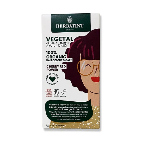 Herbatint Organic Vegetal Color Cherry Red Power 100g