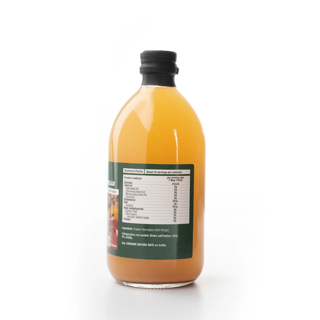 Healthy Options Organic Apple Cider Vinegar 500ml - Image 3