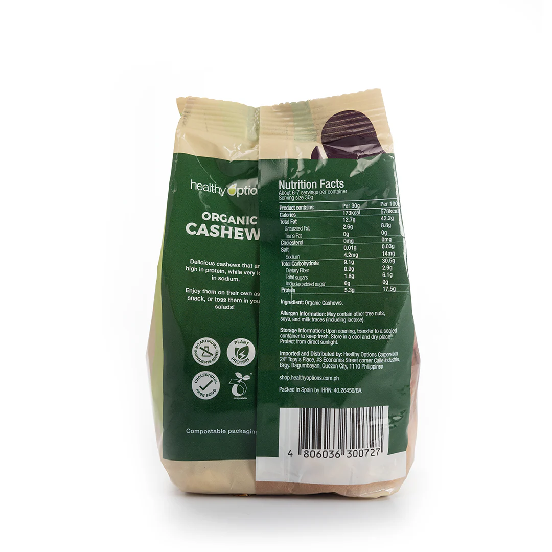 Healthy Options Organic Cashews 200g - Image 3